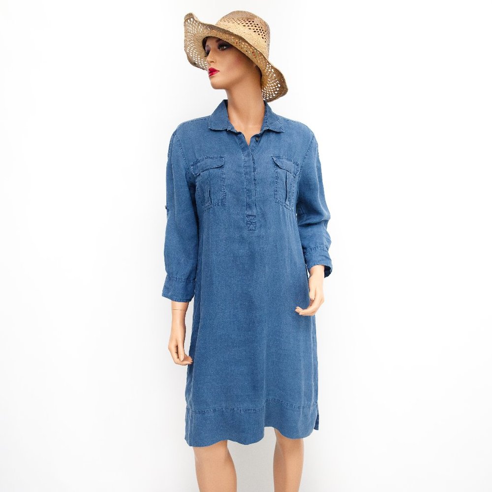 Tommy Bahama Chambray Shift Dress Small